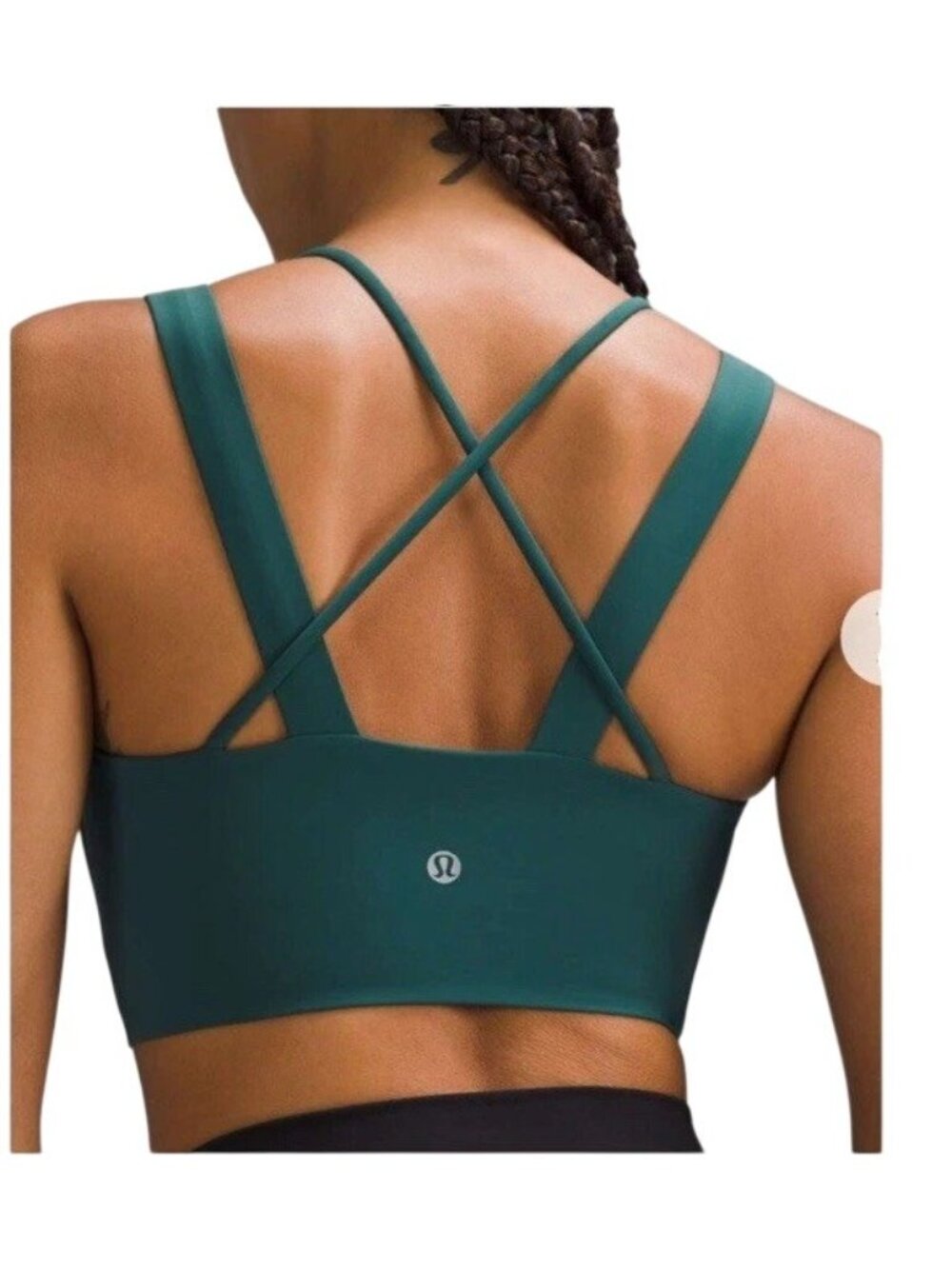 Lululemon Like A Cloud Longline Bra Light Support D/DD Womens Size 8 Storm Teal